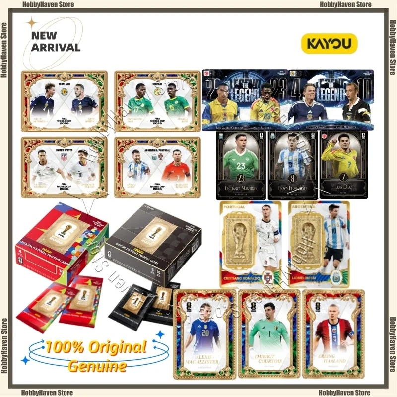 En stock PANINI × KAYOU ‌ Coupe du monde FIFA 2026 ™   Carte officielle Star Card, collection de cartes de football, cadeau