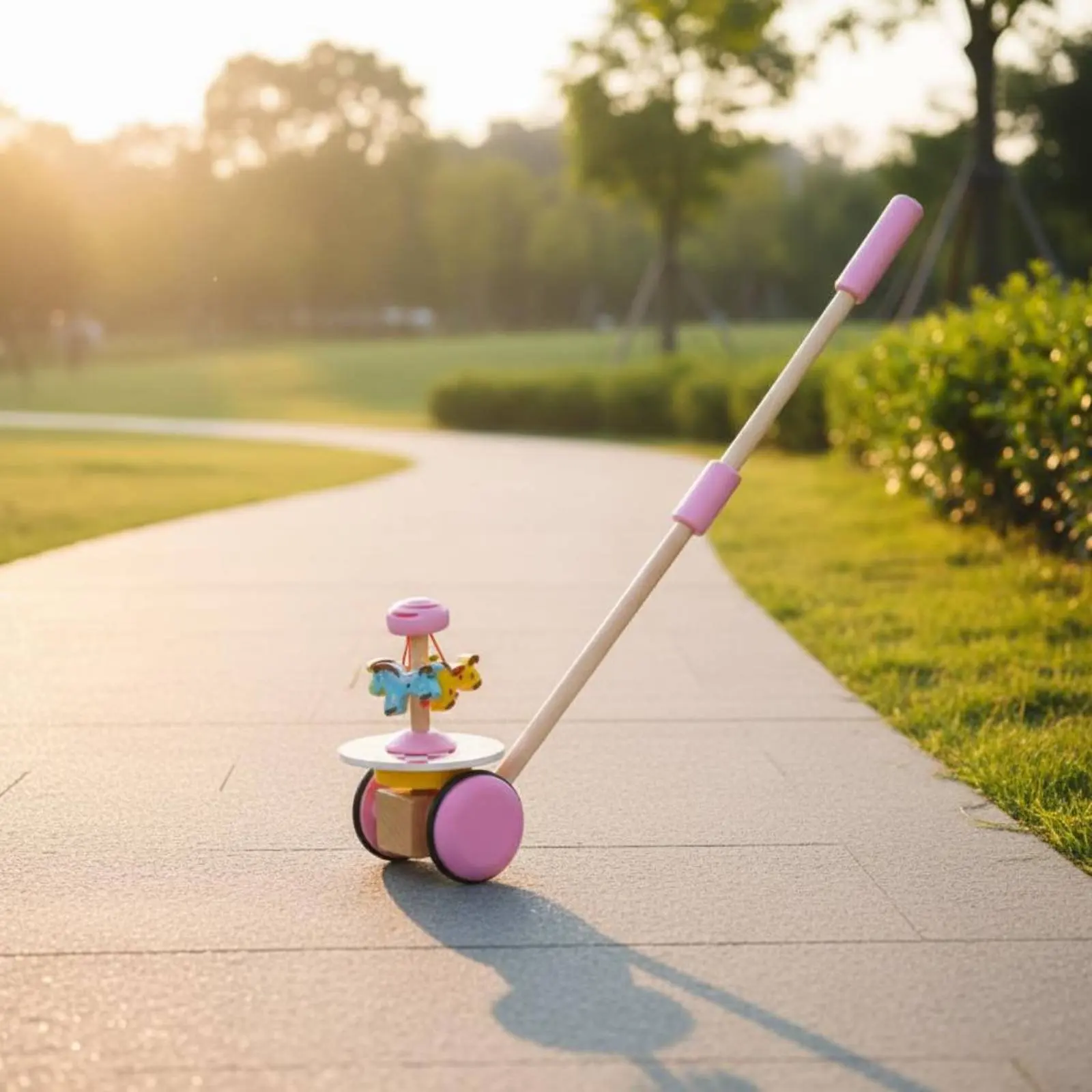 Airplane Stroller Toy Walking Practice Baby Push Stroller Toddler Push Vehicle Early Learning Rolling Wheels for Toddlers view 3
