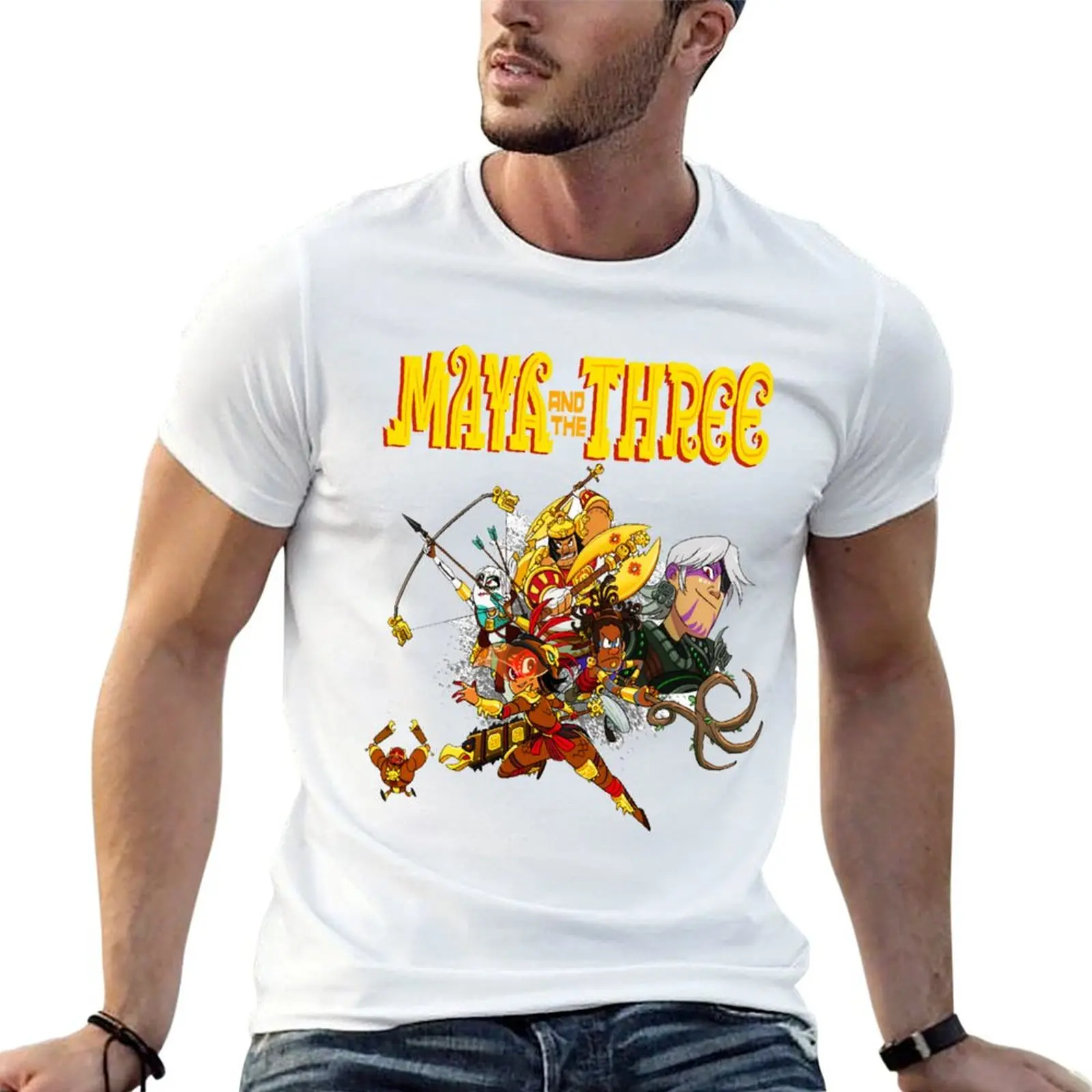 

Майя и три забавных подарка для фанатов, футболки с рисунком для мужчин, хлопковая футболка, комплект футболок