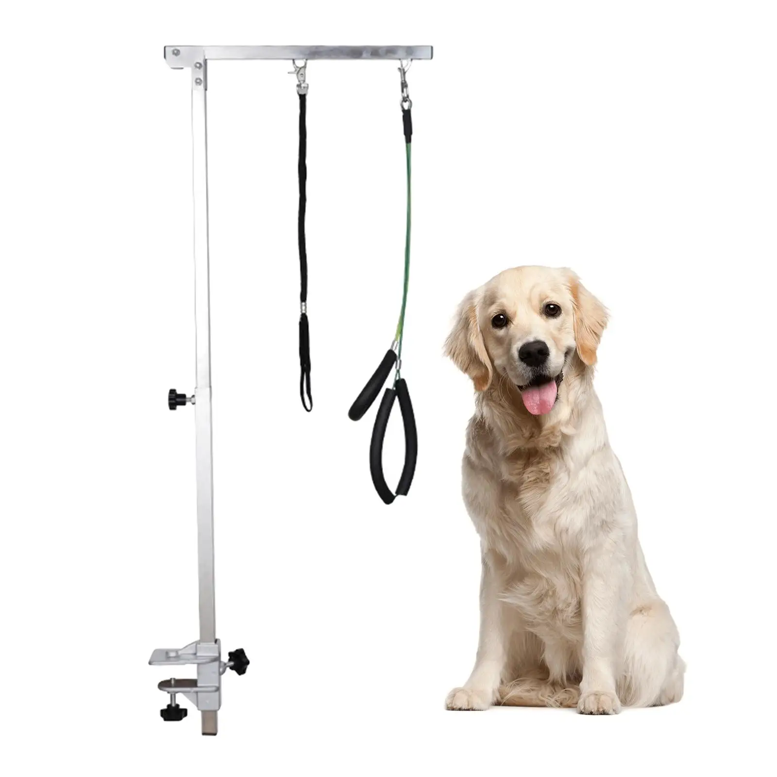 Portable Stainless Steel Folding Grooming Table Bracket Pet Dog Grooming Table Bracket Arm Adjustable with Clamps