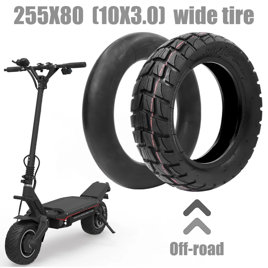 80/65-6 Tire Off-Road Inner Outer Tyre For Kugoo M4 Pro Speedual Grace 10 Zero 10X Electric Scooter 255x80 Inflatable Wheel