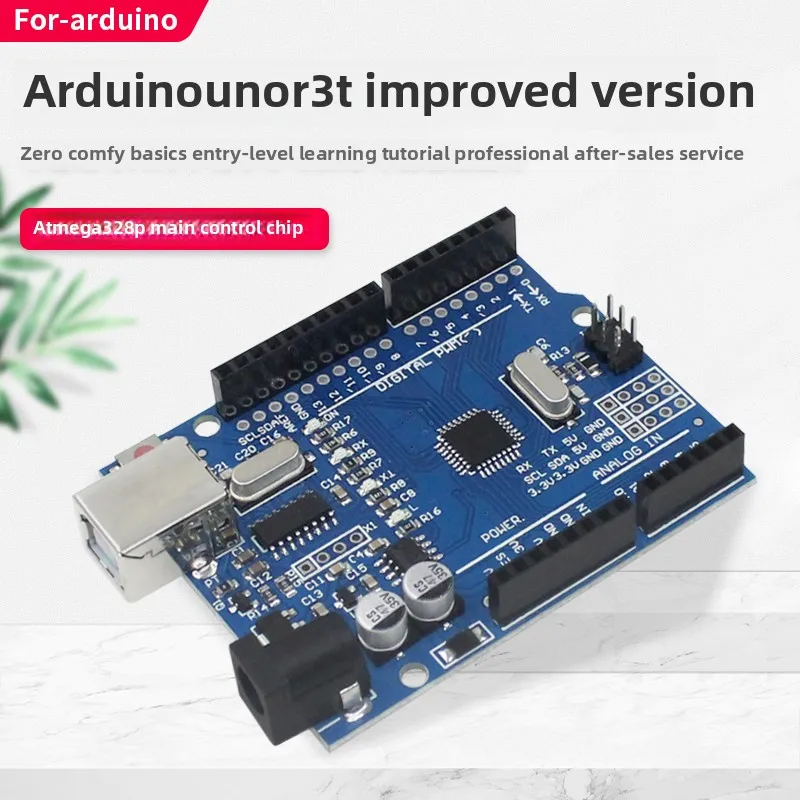Atmega328P MCU Development Board Arduino UNO R3 Improved Edition C Language Programming Mainboard Kit