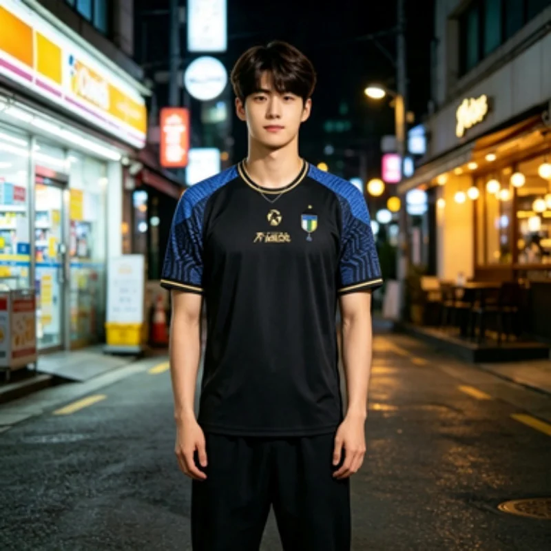 New3D Printed Sports Quick-drying and Breathable Football T-shirt for Japanese Football Fans Comfortable Family Matching Tops