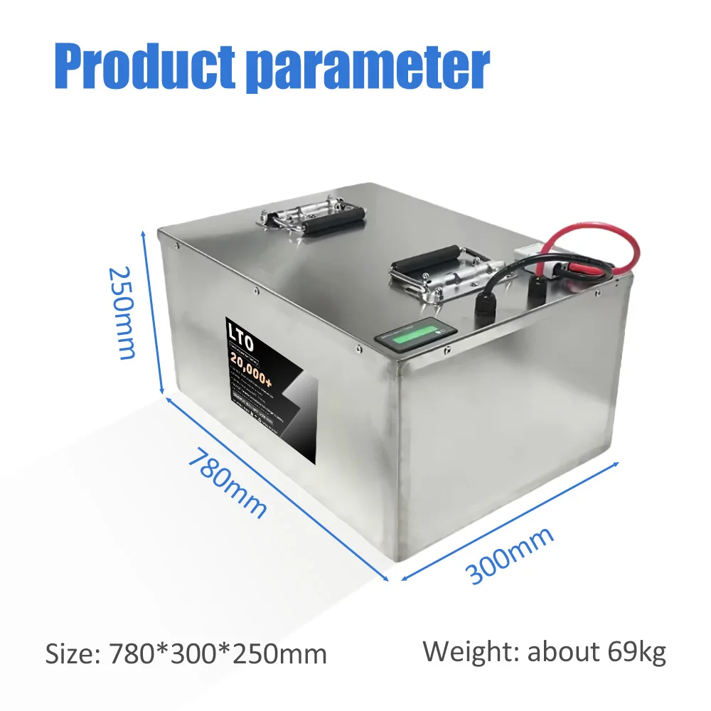 SEENRUY 52V 120Ah Lithium Titanate Battery Use 2.4v Pouch Cells With 150A BMS for 48V Solar System Tricycle 7000W Inverter RV