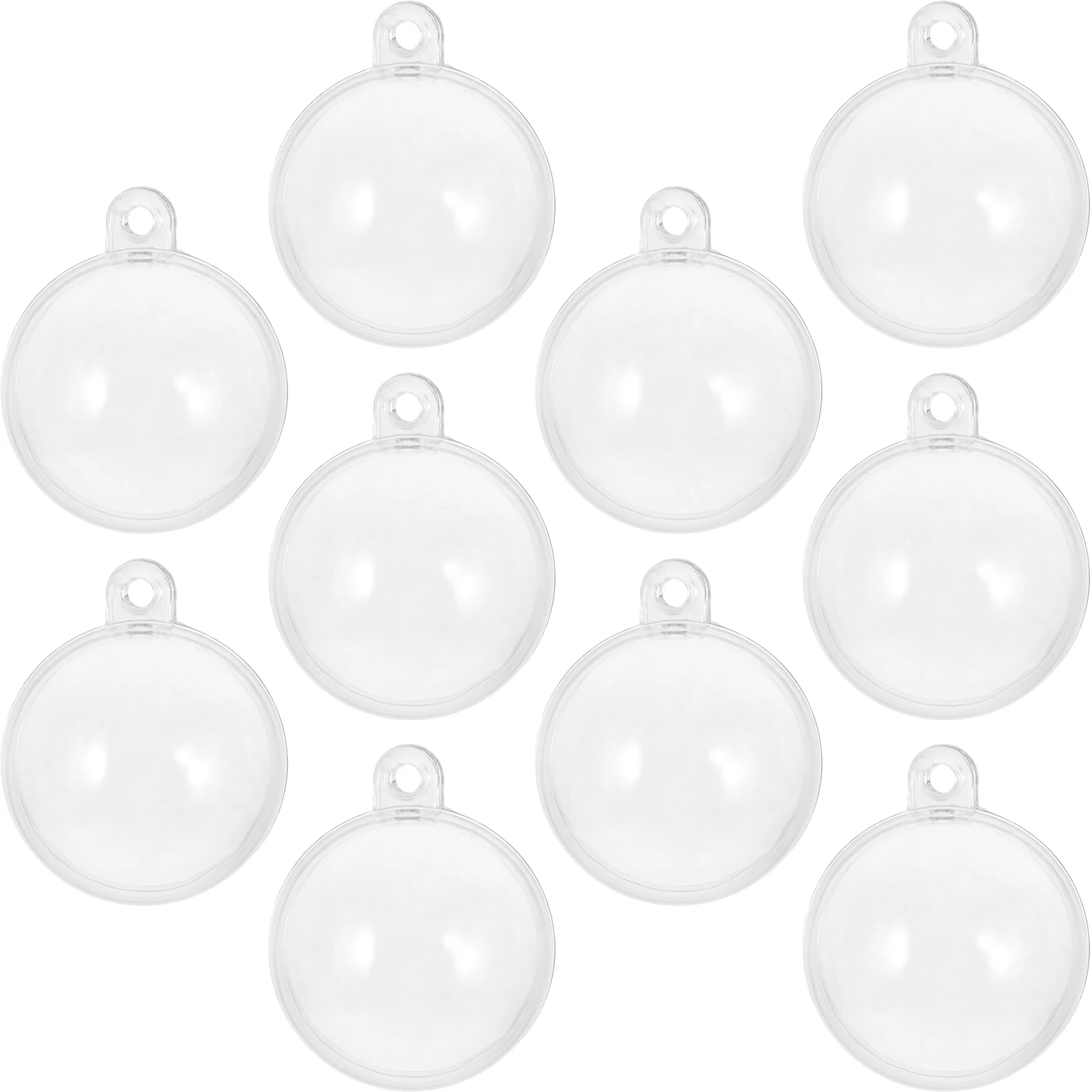 

10pcs Aquarium Floating Clear Fillable Ornament Transparent Fish Tank Decorations Hanging Party Supplies Empty Container For