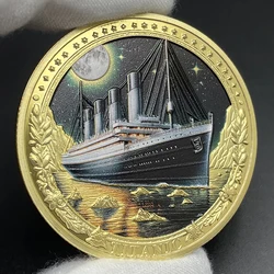 Titanic Coin Collectibles 1912 RMS Voyage Commemorative Medal  World Heritage Challenge Coin in Capsule Souvenir