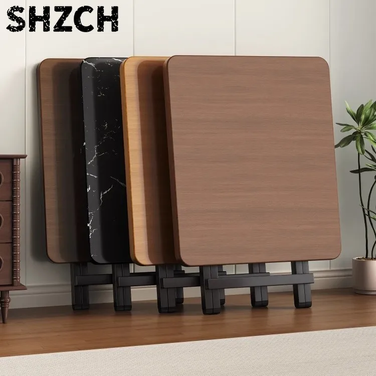 Folding Stall Portable Foldable Dining Table Household Small Apartment Table Simple Rental House Eating Square Table
