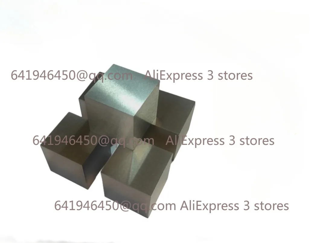 1pc Tungsten Cube Wolfram Block 5mm 10mm 15mm 20mm 25mm 30mm 35mm 40mm 50mm