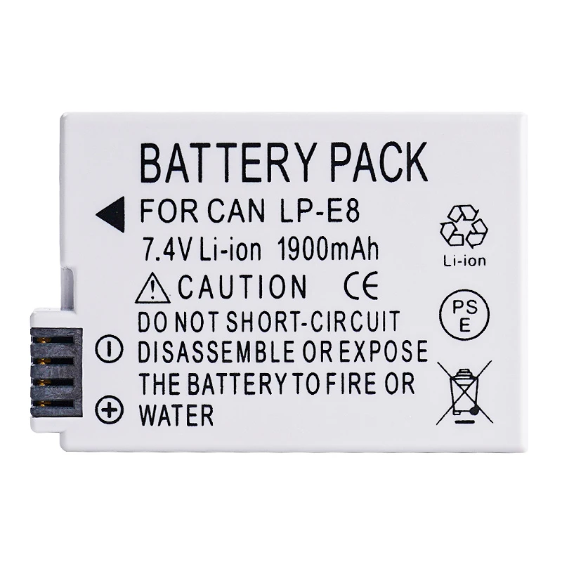 LP-E8 battery for Canon camera EOS 550D 600D 650D 700D X4 X5 X6i X7i