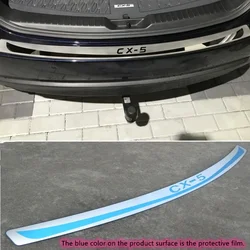 For CX5 Trunk Trim Car Stainless Steel Rear Bumper Protector Door Sill Cover Auto Sticker Styling Accessories 2013-2016 2021