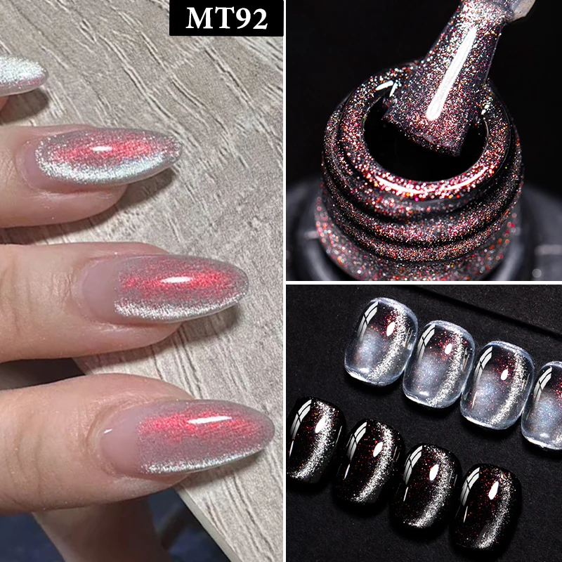 2 IN 1 Chamelon Magnetic Top Coat Gel Nail Polish Semi Permanent Soak Off UV Gel Varnish Can Be Chamelon Magnetic Gel Polish DIY