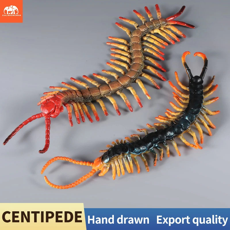 

Large Centipede Action Figures - Wild Insect Animals Model Educational Miniature Toy for Kids Halloween Collection Decor