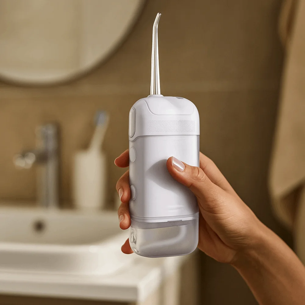 

USB перезаряжаемый ирригатор для полости рта, портативный дизайн, складная структура, ирригатор для воды, импульсная технология, умный электрический