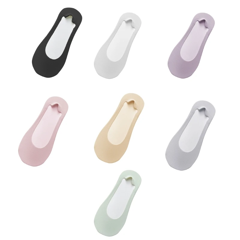 

Осенние весны, дышащие мягкие ледяные шелковые короткие хлопковые нескользящие лодки для ног, носки