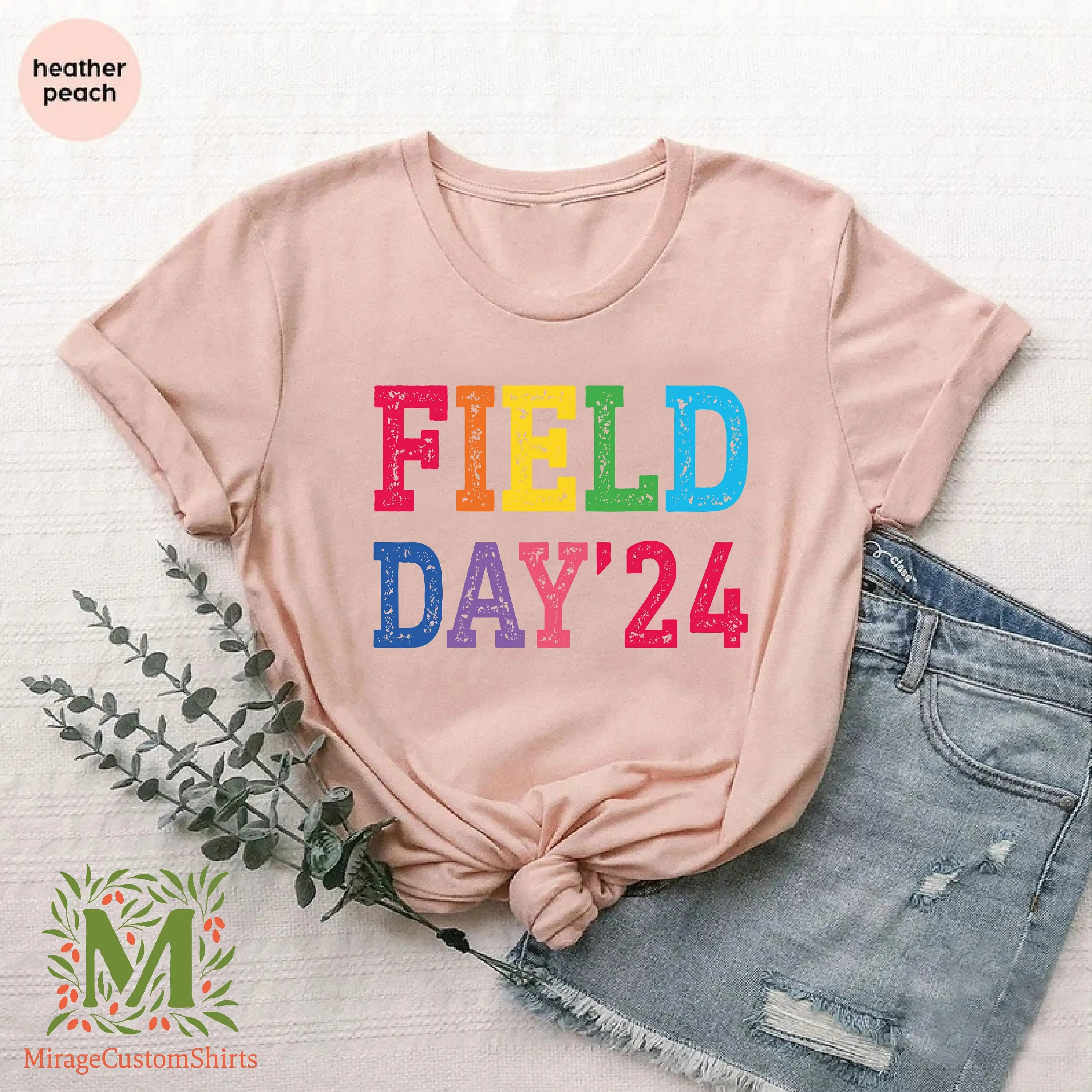 Field Day 2024 T Shirt Fun School Game Teacher 24 Squad