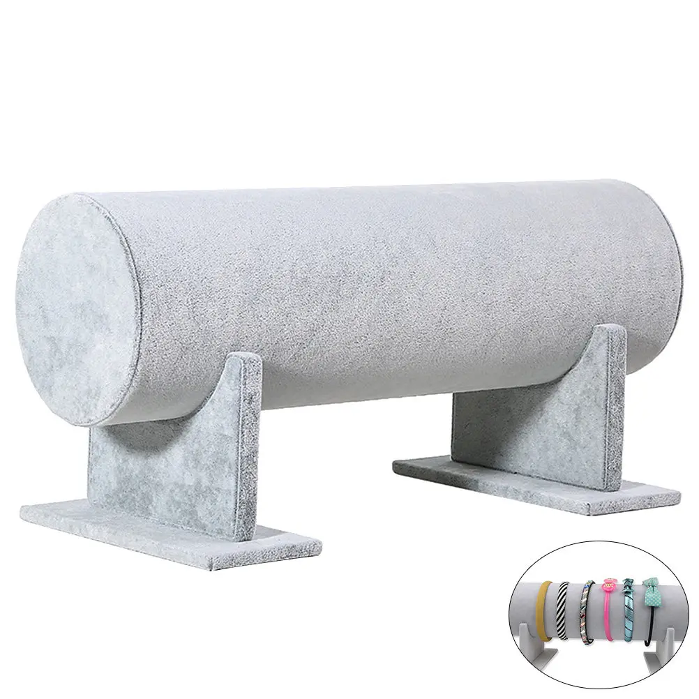 

Подставка-органайзер для повязок на голову, серая, из ПВХ, для хранения резинок для волос, ободков, ожерелий, украшений