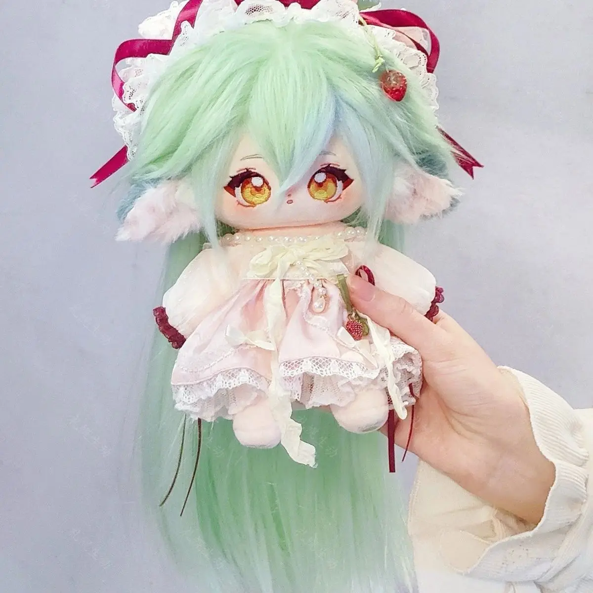Anime Game Genshin Impact Cute Sucrose 20cm Cotton Body Cosplay Cartoon Dress Up Stuffed Pillow Figures Xmas Gift