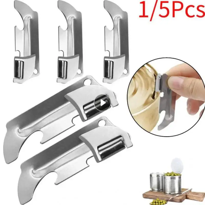 Polished Stainless Steel Finishwith The Utili-key Stainless Steel Multi-function Can Opener Opener Folding Mini Opener Tool