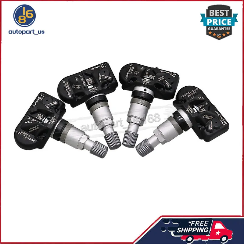 TPMS 타이어 압력 센서, 메르세데스 벤츠 A 클래스 B 클래스 CLA GLB용, 433Mhz, A0009054104, A0009057205, 4 개