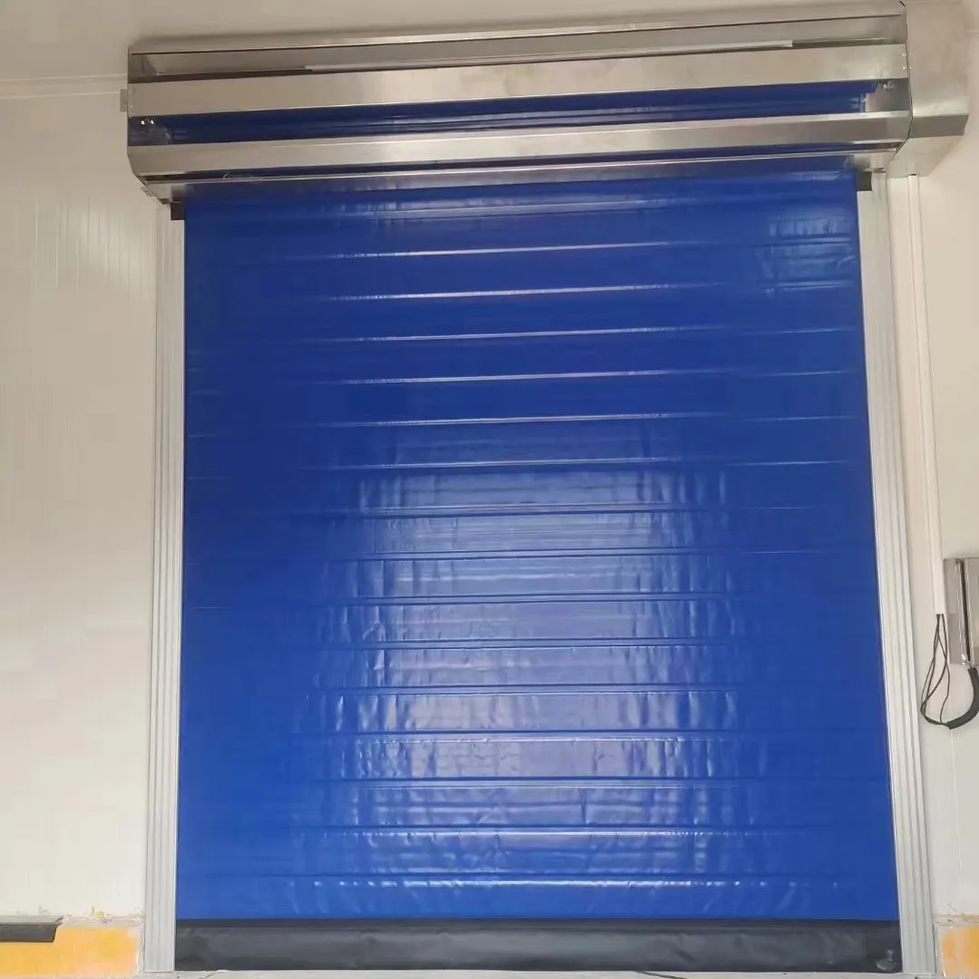 PVC Fast Rolling Shutter Door Auto Induction Thermal Insulation for Workshop Spray Booth Cold Storage