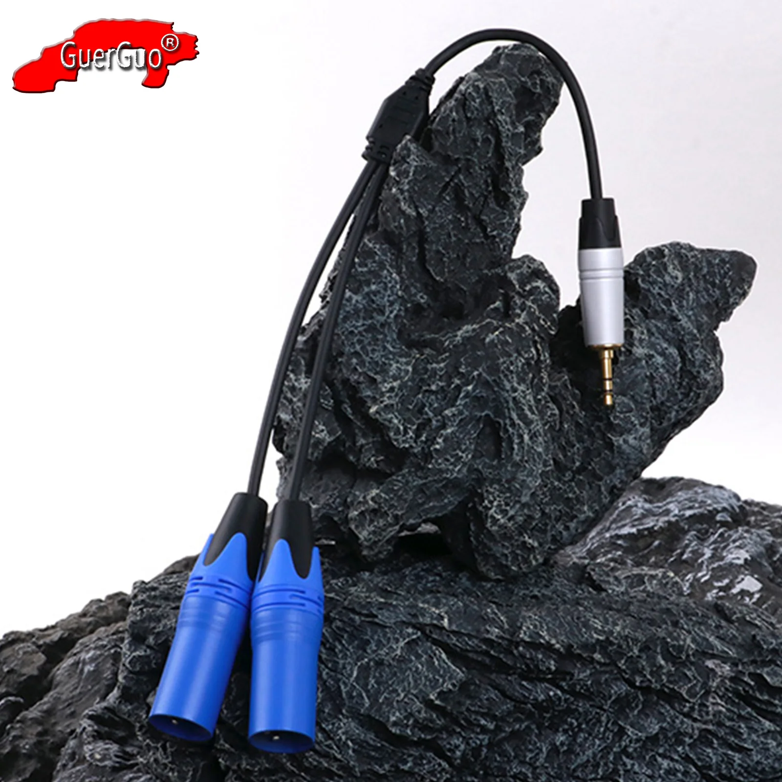 

3.5mm to Dual XLR Male Y Splitter Cable,1/8"Jack TRS Stereo Aux to Double 3Pin Male XLR Adapter Interconnect Breakout Patch Cord