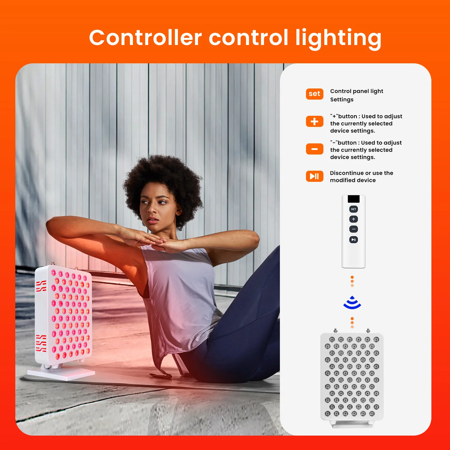 

NEWIDEATHERAPY App Control Dual Chip Near Infrared and Red Light Therapy Infrared Therapy Red Light Therapy for Home