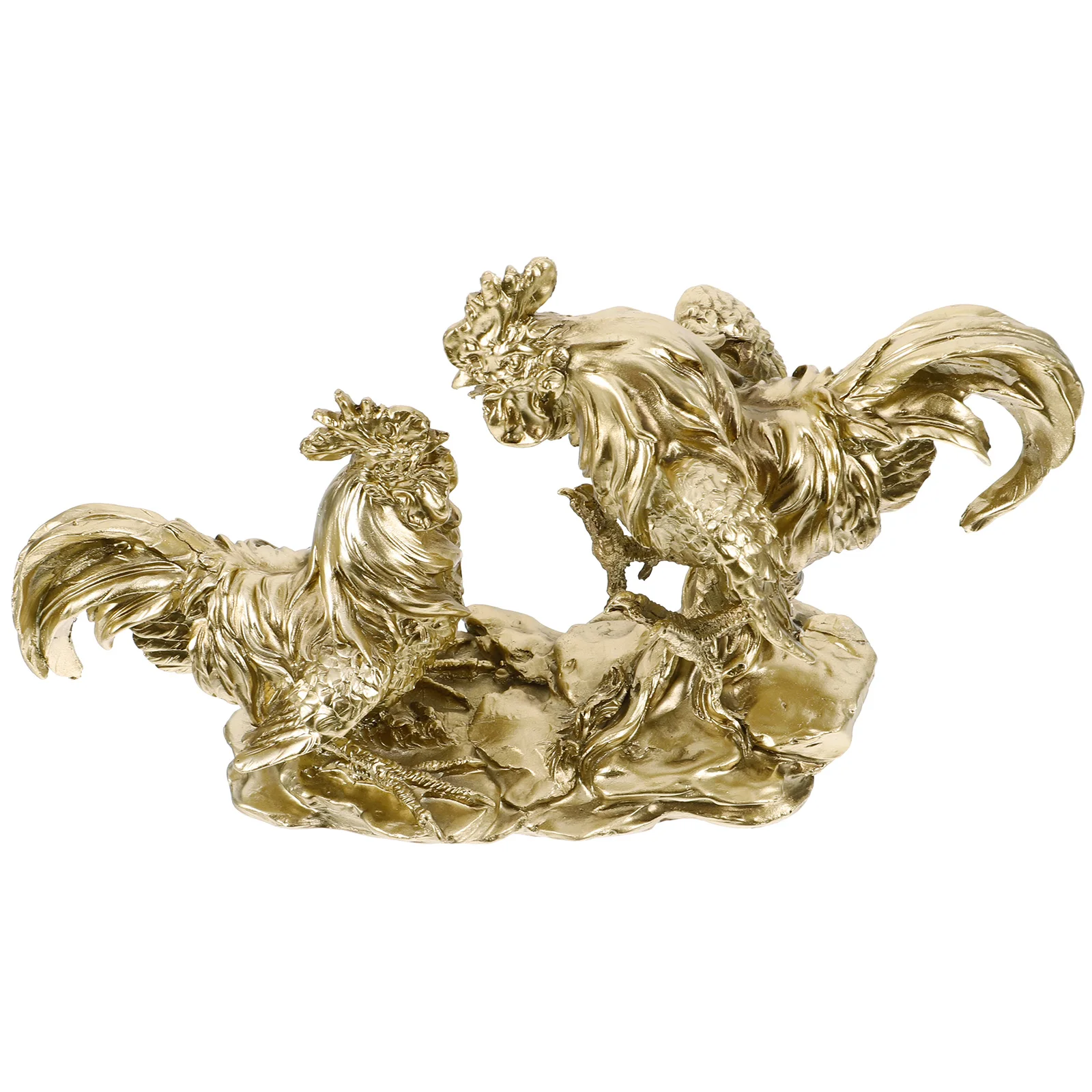 

Realistic Rooster Statue Resin nament Garden Decor L Prop Unique Farm Decoration Golden Lifelike Appearance