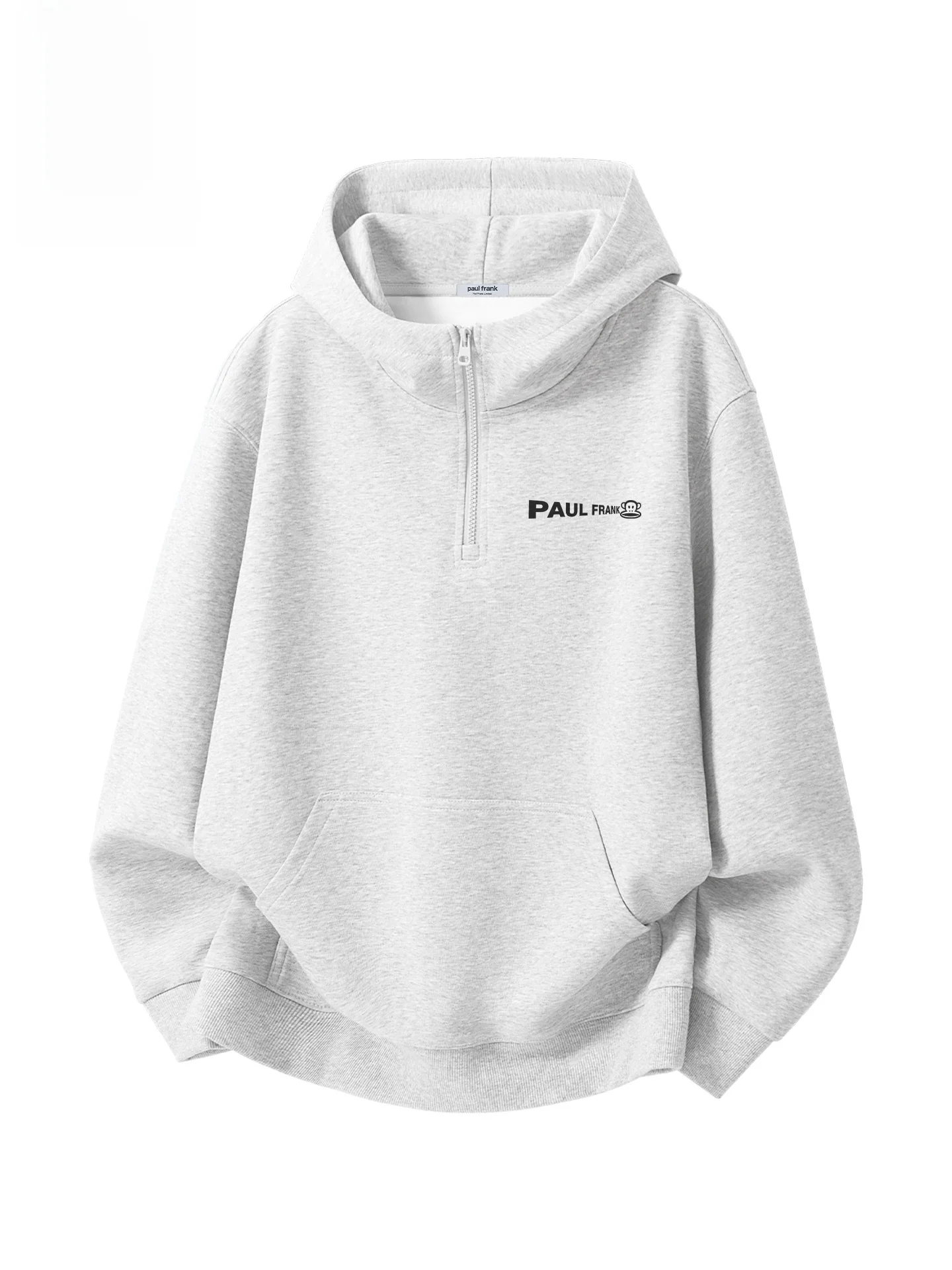 

f Zip Hoodie Men's Loose Casual Spring Jaet Monkey Mouth Large Zipper Comfortable Breathable Cotton Polyester