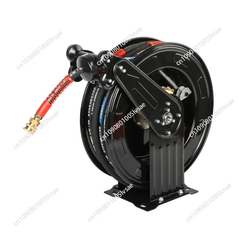 

Automatic Retracting Metal Hose Reel Garden Wall Mount Stainless Steel Hose Reel Air Carwash High Pressure Washer Hose Reel