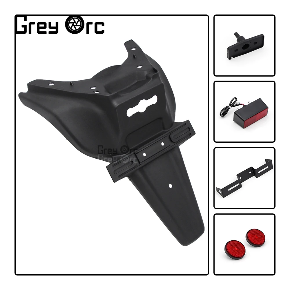 

For Suzuki Hayabusa GSXR 1300R 2008-2016 Rear Fender Mudguard Cover License Registration Plate Taillight Bracket Moto Accessorie