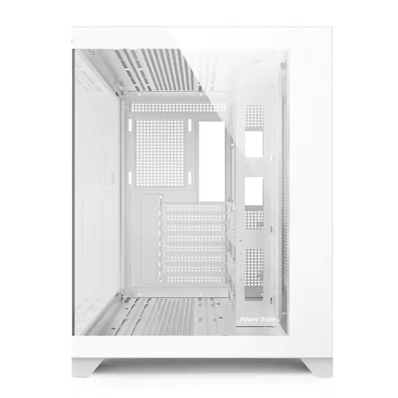 حافظة ألعاب Power Train Dreamland PRO PC ATX MATX ITX اللوحة الأم 360 درجة مبردة بالماء غرفة عرض البحر حافظة كمبيوتر زجاجية على الوجهين