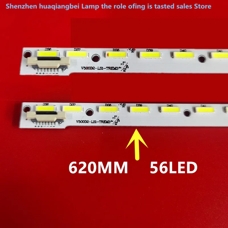 

FOR FOR Panasonic TH-50A400C LCD-50U1A V500D2-LS1-TREM3 V500DK2-KS1 TH-50A400C 100%NEW LED backlight strip 620MM 56LED