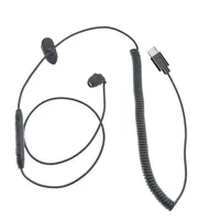 Single Side Earbud Mono Earpiece With Microphone for HandsFree Call Comfort Silicone Tip, for Driving Sport Running Cycling