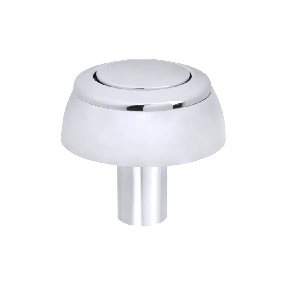 For Various Toilet Configurations Chrome Toilet Button Diameter 48mm 58mm Chrome Standard Cistern Fit Enhances Bathroom Decor