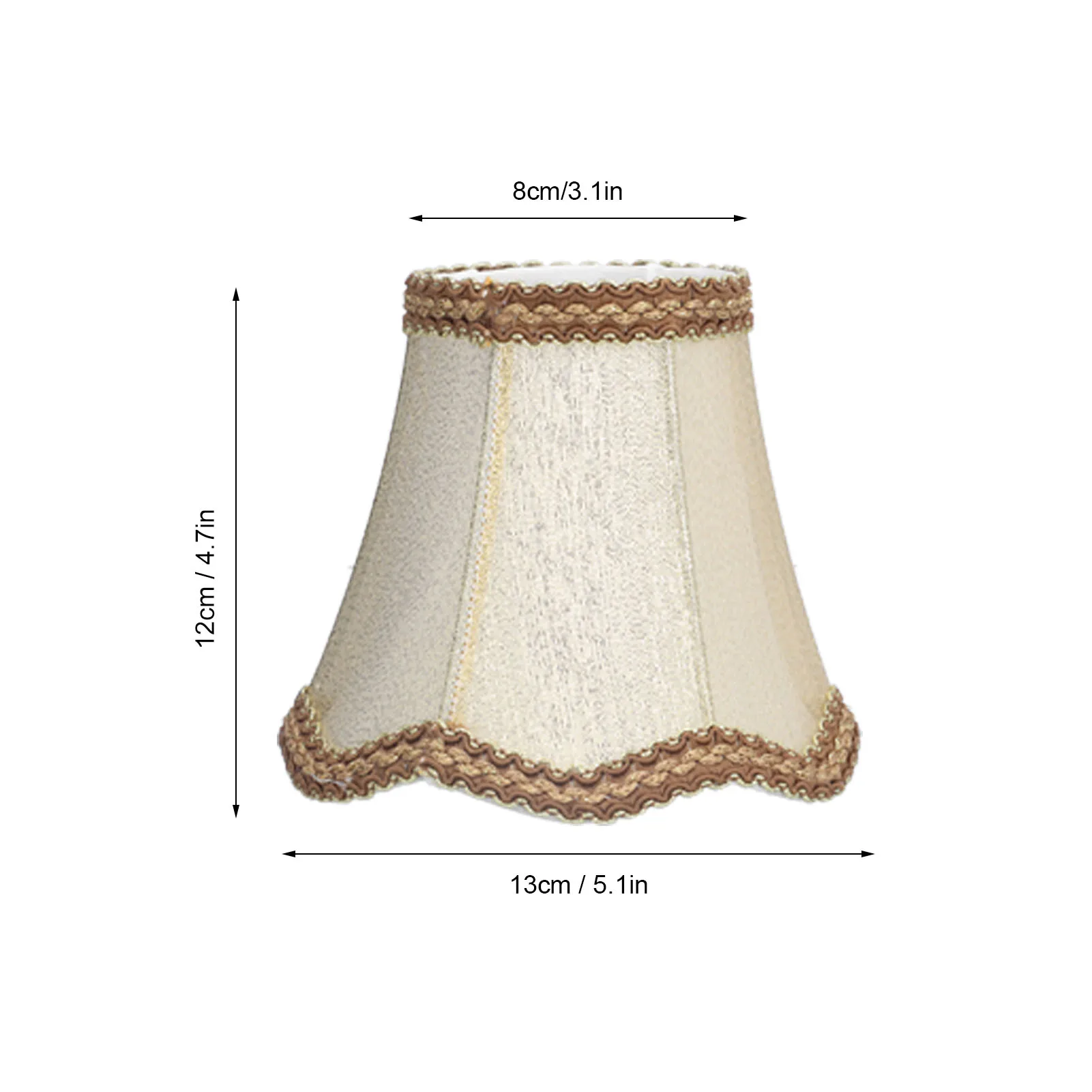 3Pcs E14 Clip On Lamp Shade Indoor Modern Fabric Candle Chandelier Lampshade Cover for Home Hall Hotel Bedroom for Table Lamps