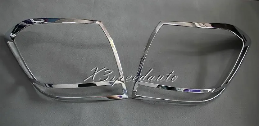 

Chromed ABS Plastic 2PCS Tail Rear Light Cover Trim For Toyota Highlander 2011 2012 2013