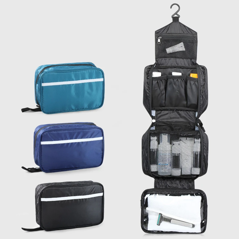 

Новая мужская сумка для туалетных принадлежностей, портативная Водонепроницаемая вместительная сумка для хранения косметики, сетчатая сухая и влажная дорожная сумка для хранения, сумка для ванной