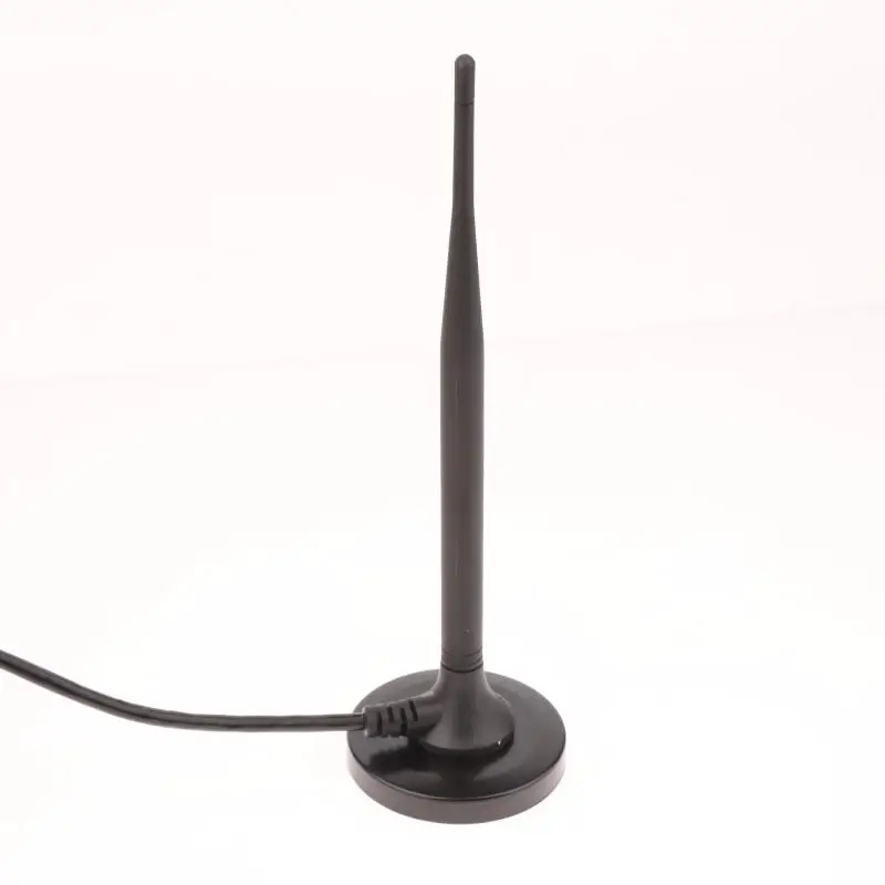 1 個ポータブル屋内 Tvplus アンテナブラックアンテナ 5 メートル/8 メートル/10 メートル/15 メートルテレビセットトップボックス用屋内アンテナ