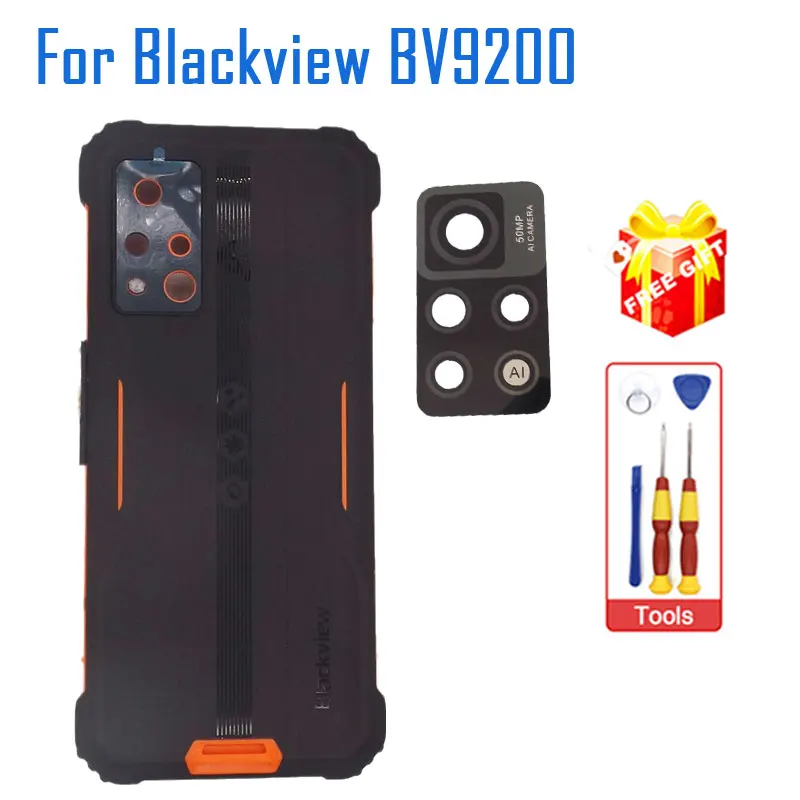 

New Original BV9200 Battery Cover Back Cover With Receiver Fingerprint Mic And Rear Camera lens Cover For Blackview BV9200 Phone