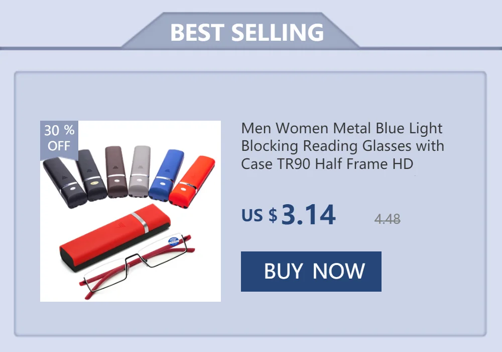 Folding Reading Glasses with Leather Box Unisex Collapsible Metal Lenses Bifocal 4 In 1 Eyewear Anti-blue Light Diopter Glasses