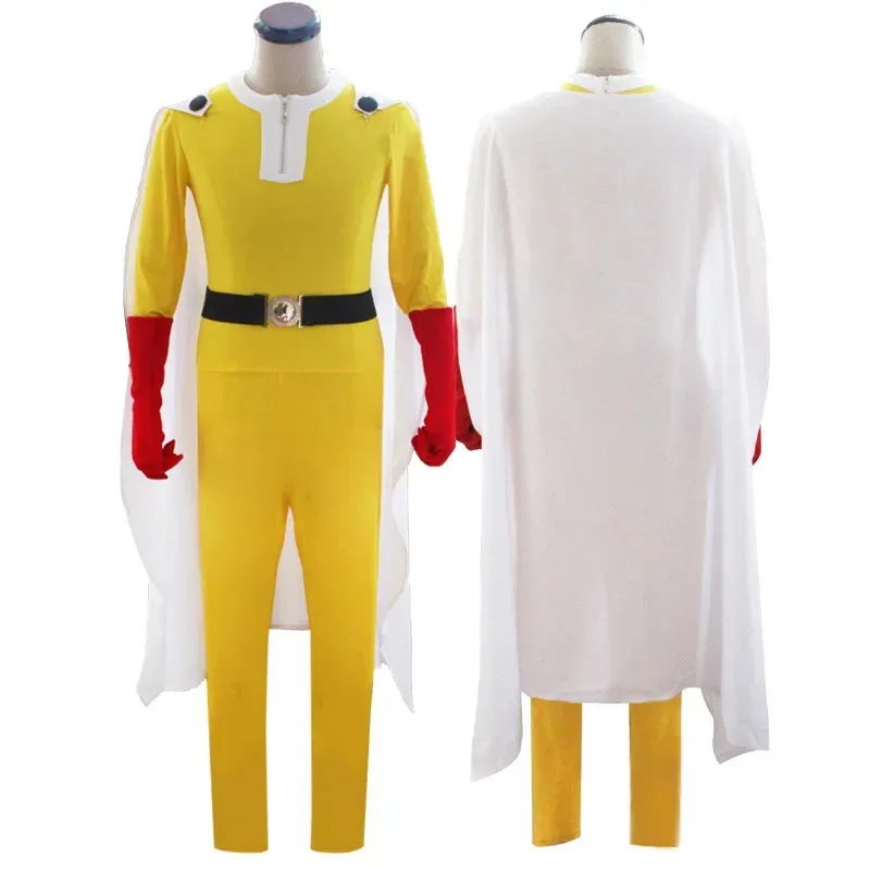 

Cosplay Anime One Punch-Man Cosplay Costumes Saitama Cosplay Battle Suits Red High Boots For Men Halloween Cosplay Shoes C Anime