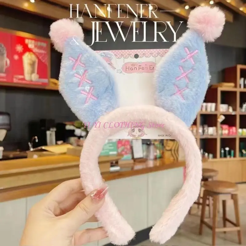 N5KF Thỏ Băng Đô Quấn Tóc Sang Trọng Truyện Tranh Cho Thấy Đảng Đạo Cụ Hình Cô Gái Mũ Đợi Đầu Đa Năng