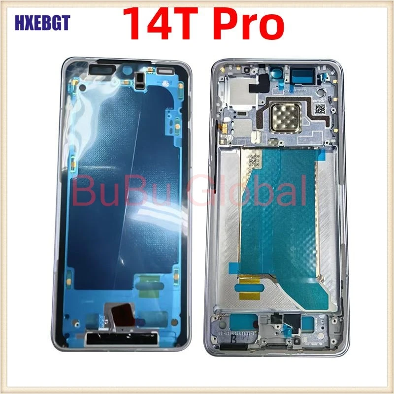 xiaomi-14t-プロフロントフレームシャーシミドルハウジングベゼル-サイドボタン-粘着ステッカー修理部品