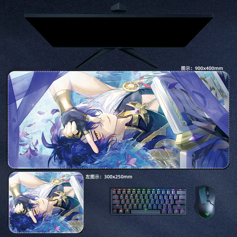 PC Game Dr Ratio Mouse Pad Honkai Star Rail Large Mousepad Computer Mouse Mat Keyboard Padding Anime Gaming Accessories Desk Mat