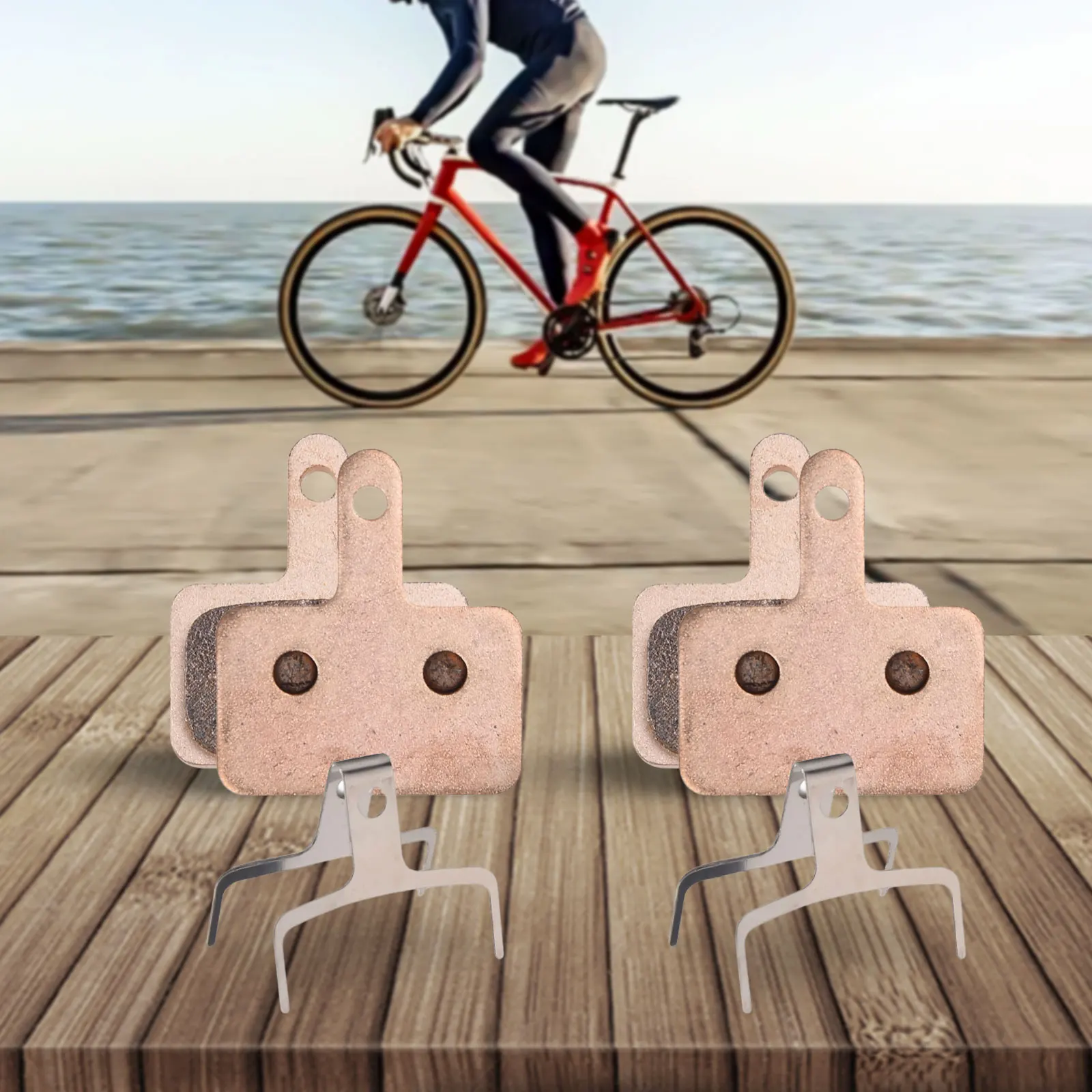Full Metal Brake Pads Long-Lasting For Wet Conditions Or Downhill Riding Smooth Braking Performance Electric Bike Accessories