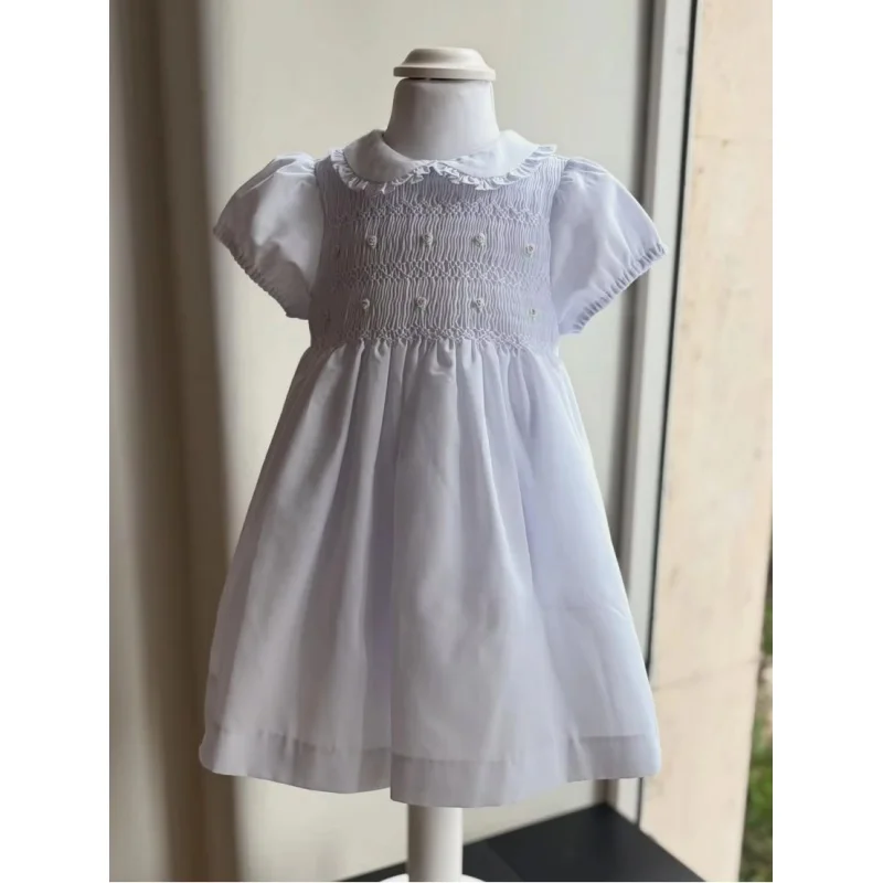 robe-smock-brodee-a-la-main-pour-l'ete-pour-filles-de-0-a-12-ans-robe-blanche-de-style-espagnol-pour-fete-d'anniversaire-vacances-photographie-a337