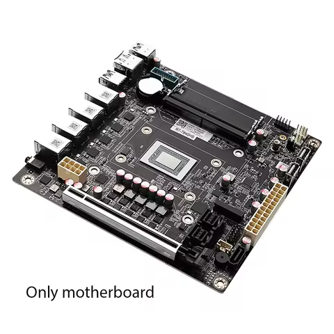 AMD 9-Bay NAS Motherboard Ryzen 7 8845HS USB4 4xi226-V 2.5G LAN 9xSATA3.0 2xM.2 NVMe PCIE X16 2xDDR5 Mini ITX Firewall Mainboard