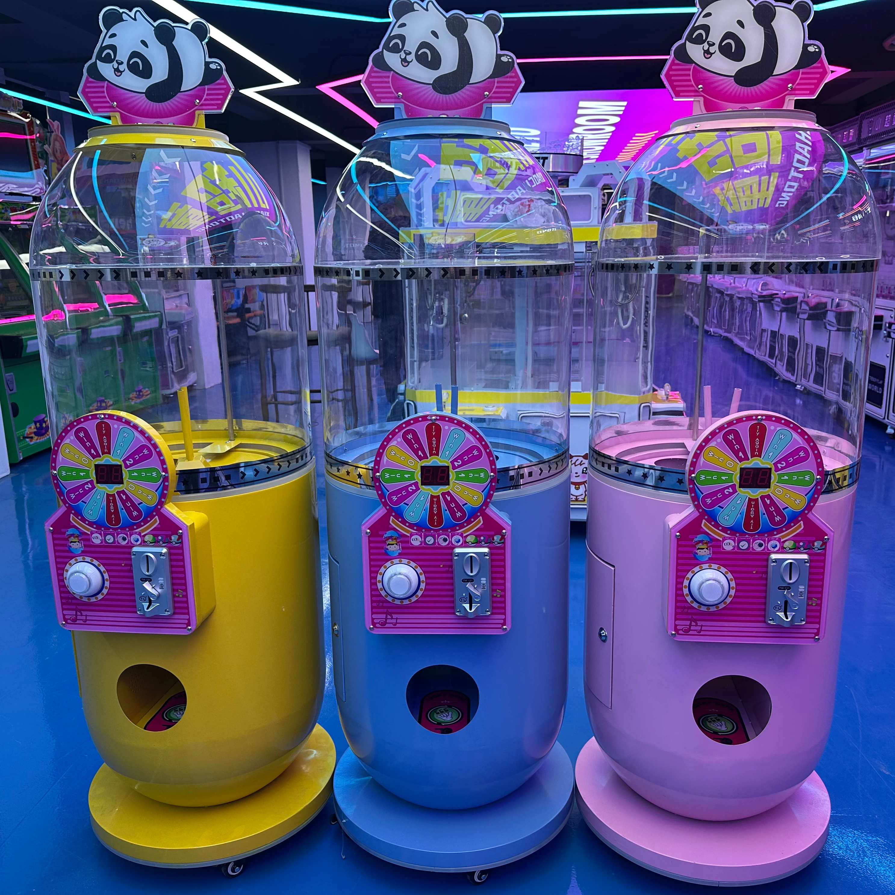 1pcsCustom Twisted Egg Dispenser Coin Operated Crane-Type  Machine Kids Ca psule Toy Turntable Arcade Game  Machine