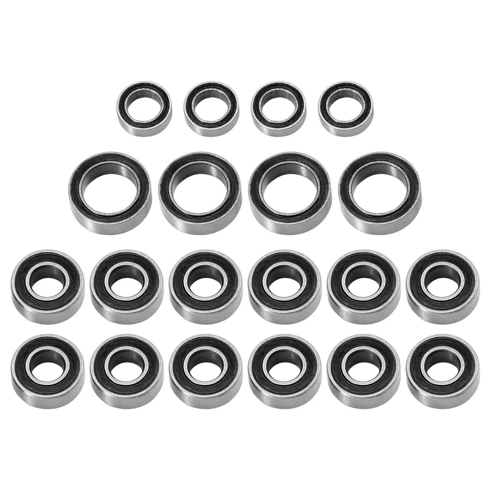 

20pcs Sealed Bearing Kit for Tamiya TT01 TT-01 TT-01E TT-02B TT-01D 1/10 RC Car Upgrade Parts Accessories