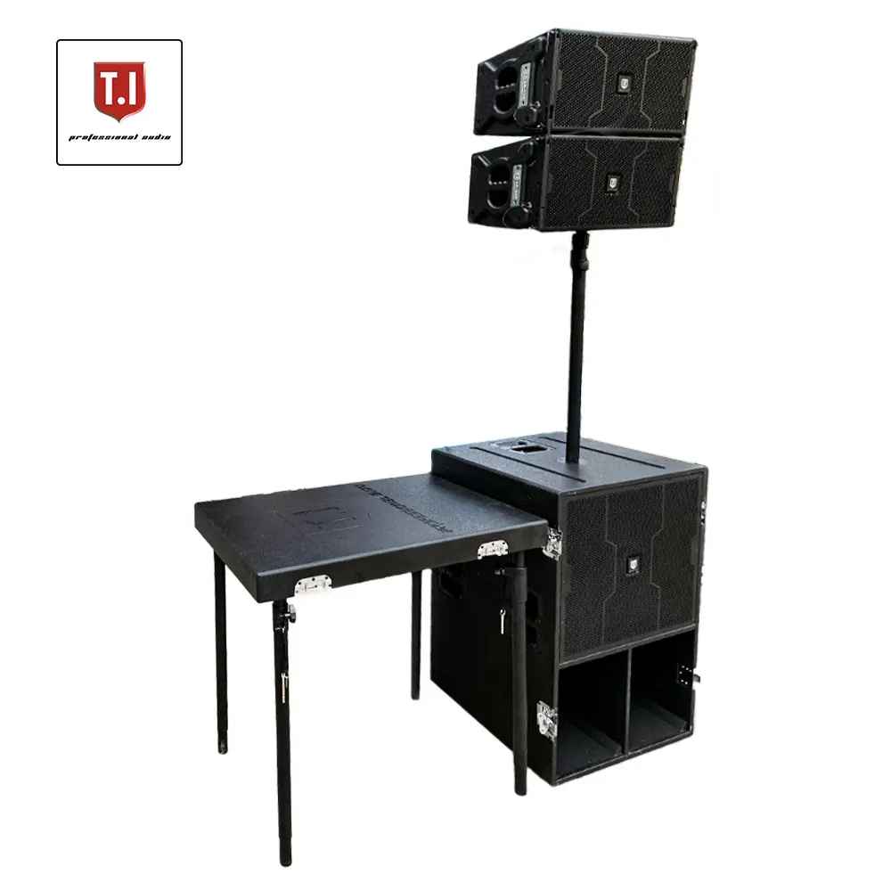 Concert High Performance 800W Line Array Speaker Wood Shell Professional Stage Event Audio Sound System